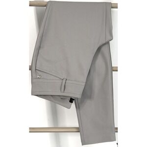 Ivanka Trump Career Slim Tan Pants Size 8 Stretch Waist Flat Front Mid Rise EUC